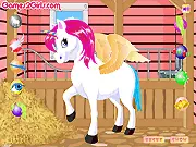 Customize and style your magical unicorn pony in the Poney and I Makeup free game online