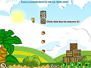 Screenshot of Honey Country free online game featuring Robee the Bee interacting with a forest animal