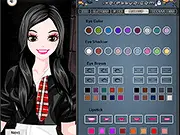 Happy Halloween Girl Costumes game screenshot, girl dressed in a spooky costume, Halloween dress up game free online