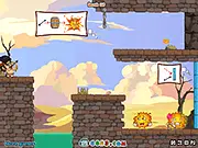 Kill The Sun free online archery action game Hou Yi shooting an arrow at a redundant sun