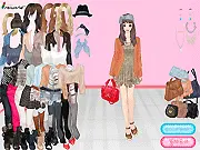 A Slim Bottoming Vest free summer fashion game featuring a model wearing a loose T-shirt layered over a slim vest