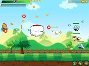 Play Bear Super Adventure free online action shooter game where a hero bear defeats the evil Green Rabbit