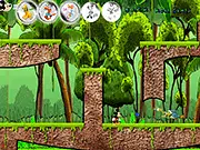 Screenshot of Mickey Bubble Adventure 2 showing Mickey Mouse on a platform next to a zombie enemy