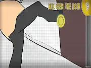 Dead Detention 1.5 free online visual novel game screenshot showing high school characters in a dramatic, suspenseful moment