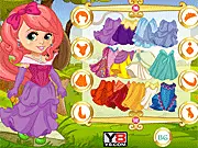 Beauty Doll Princess free online dress up game screenshot showing a fully accessorized princess doll in an elegant ball gown and tiara