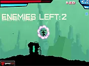 Tower Droids defense game online with drone flying and shooting enemies on PlayArcadeHub