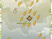 Carrot Rush free online game featuring a hungry rabbit chasing carrots