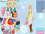 Candy Spring dress up game free online with colorful fashion and butterfly accessories