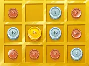 Slumdog Billionaire free online puzzle game, coins being combined on a 2048-style grid