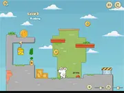 Cheese Inspector free online puzzle game screenshot, white mouse moving toward a piece of cheese while avoiding obstacles