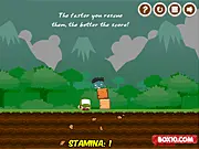 Zombie Rescue Timez free online physics puzzle game, removing wooden blocks, guiding zombies into traps, saving human survivors