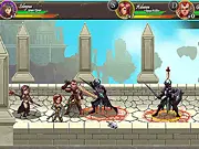 Hero of Inferno game screenshot - playing free online turn-based RPG combat and adventure game on PlayArcadeHub
