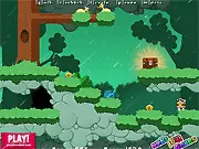 Play Reg Platformer free online puzzle game; jumping over spikes and collecting coins; character using screen-wrapping teleportation mechanic