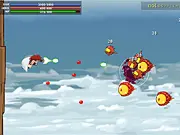 Play Sky Quest Shooter online free, side scrolling action game, protect ship from enemy onslaught