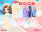 Cote d'Azur Wedding Dress Up free online game, bride and groom styling, French Riviera fashion game