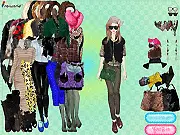 Play Spring Fur & Scarf Dress-Up free online, combining thick fur and a large pink scarf for a glamorous spring fashion look