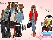 Cape Style Jacket Fashion free online dress-up game, girl wearing elegant cape jacket, chic outerwear styling