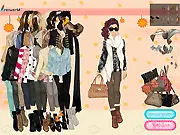 Bottoming Sweater Dress Up free online game, girl wearing light jacket and sweater, fashion layering game