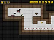 Play Just Button online, free puzzle platformer game, control character with arrow keys and space bar
