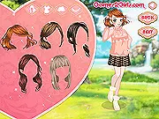 The two best friends, Rebecca and Kirsten, on screen side-by-side, showcasing their flower-inspired fashion and ready to be dressed up in the game Flowers Can Talk