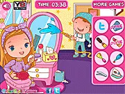 Play Prom Makeover Slacking free online, makeup and hairdo game, choose prom dress
