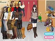 Screenshot of Retro Cap Fashion Studio free online game, showing a model wearing a stylish outfit centered around a vintage retro cap.