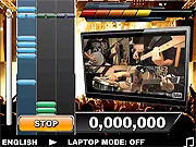 Rockstar Alliance free rhythm game, play notes synced to YouTube videos online, keyboard guitar game, free music game