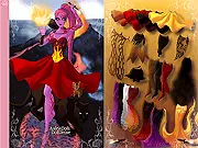 Play Element of Fire free online dress up game, fashioning a fire element goddess, customizing clothing and gold jewellery