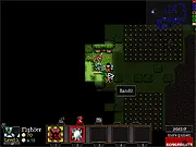 Screenshot of Cardinal Quest 2 free online pixel RPG game, showing a hero fighting monsters in a dungeon