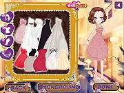 Nights Dress Style 4 free online dress up game screenshot with Leslie in club wear and makeup