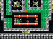 Brainyplex online puzzle game screen showing the player character navigating a maze in the Supaplex remake on PlayArcadeHub