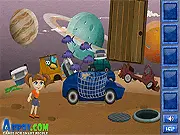Screenshot of a fantasy scene from the Lucy's Dream Adventure free online point-and-click escape game