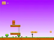 Biscuit Land Escape game screenshot showing the player character on a path made of cookies collecting a large biscuit, play free online