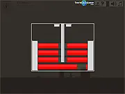 7 Days Without Rain stickman game screenshot - stick figure character solving a skill mini-game to unlock a door and get candy