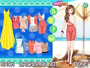 Screenshot from Color of Summer 3 online dress-up game, showing a character wearing a colorful, stylish summer outfit