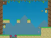 Booble arcade game screenshot, playing free online high score challenge, collecting donuts and dodging enemies
