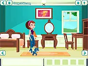 Locked Inside the House free online escape game, point and click puzzle adventure, searching rooms for clues and codes
