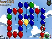 Happy Fun Balloon Time free online arcade jumping game on sinking platforms on PlayArcadeHub.Net