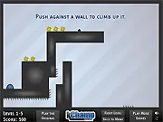 Flea 2.5 game screenshot, little flea climbing walls, play free online platformer game
