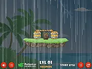 Jungle Menace 2 free online physics puzzle game saving jungle animals from rain on PlayArcadeHub.Net