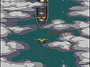 Haukr vertical scrolling shooter game, top-down arcade action, warplane, upgrade weapons, free game
