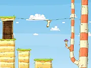 Pursuit of Hat 2 free online game, physics puzzle game, tearing off limbs