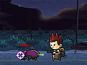 Dead Rampage online game screen showing a character defending a beacon from enemies