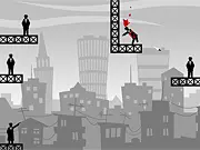 Ricochet Kills 4 online game showing a bullet ricocheting off a wall to hit a target
