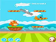 Free online game Bouncy and Monsto physics puzzle logic brain teaser