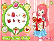 Mother's Day Gift Wrapping free design game screenshot showing colorful wrapping paper and ribbon selection