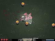 Moonhex free online adventure game screenshot showing a character venturing through a dark, mystical landscape under a hex-like moon