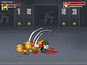 Portal Defenders online game screenshot with hero character fighting hordes with a giant wooden spoon