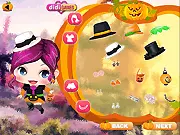 Free online Halloween couple dress up game pumpkin house