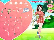 Flowers Can Talk 2 game - help Carol and Sarah pick colorful, floral outfits for a sunny spring day in this dress-up game